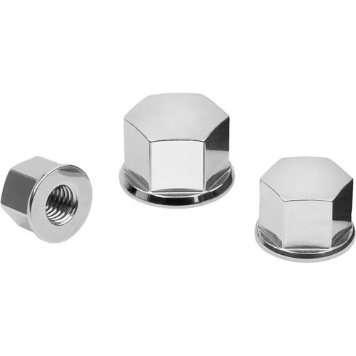 Tuerca de sombrerete - 07280-04 series - norelem - Éléments standard mécaniques - hexagonal / de acero inoxidable pulido / higiénica