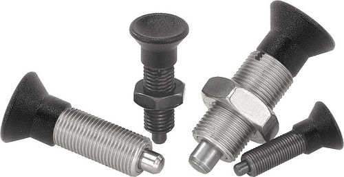 Posicionador retráctil de acero inoxidable - 03093 - norelem - Éléments standard mécaniques - con cierre