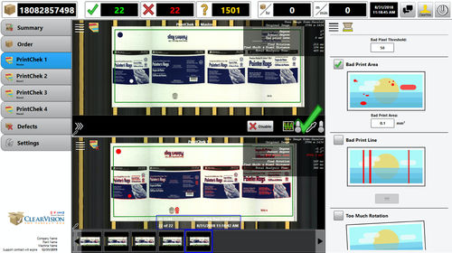 Sistema de inspección con cámara - PrintChek - Valco Melton - de calidad / para detección de fallos / para imprenta