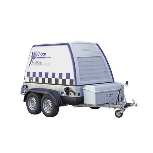 Limpiador de alta presión de agua fría - trail jet 125 1500-38-0-d - falch gmbh - con motor diésel / en remolque
