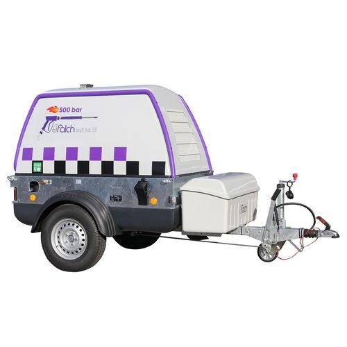 Limpiador de alta presión de agua caliente - trail jet 15 500-15-95-d - falch gmbh - con motor diésel / móvil / en remolque
