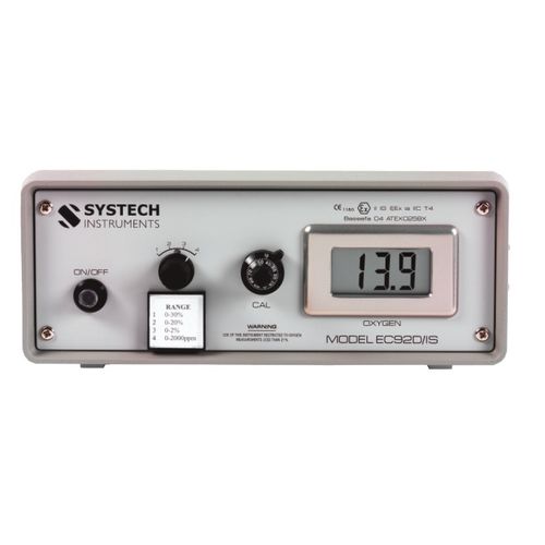 Analizador de oxígeno - EC92DIS - Systech Illinois - de gas / de proceso / para entorno peligroso