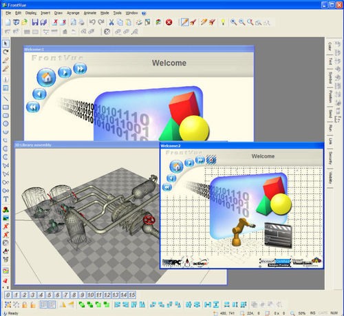 Software de diseño - FrontVue - ARC Informatique - gráfico / de proceso / de autómata programable