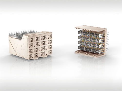 Conector de datos - ERmet ZD - ERNI Electronics - de tarjeta a tarjeta / de fondo de panel / rectangular