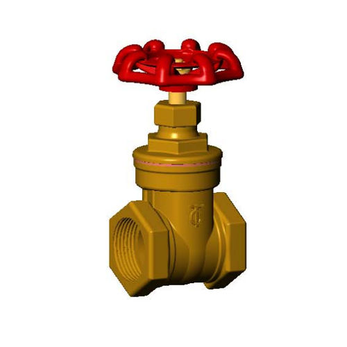 Válvula de compuerta - V2143 - TECOFI - con volante / para agua / para gas