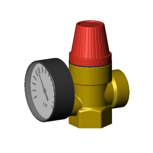 Válvula de seguridad para aire comprimido - SR1 series - TECOFI - para agua / roscado / de membrana
