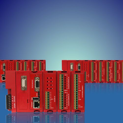 Autómata programable compacto - EZRack - UTICOR Automation GmbH - en riel DIN / salidas relé / con tarjetas de E S extensibles