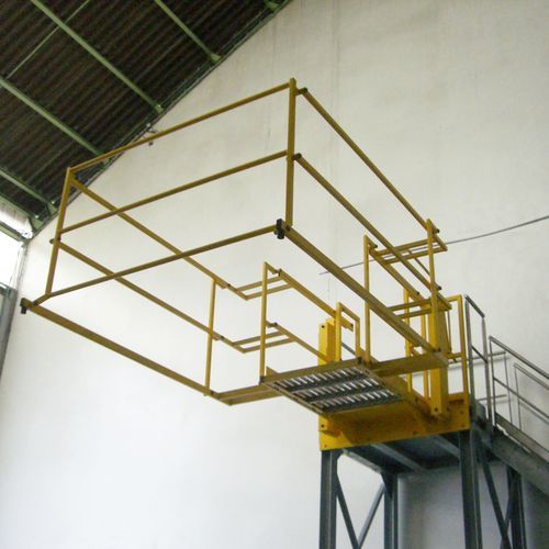 Pasarela de acceso abatible - TRIAX - para tanque / para contenedores / de acero