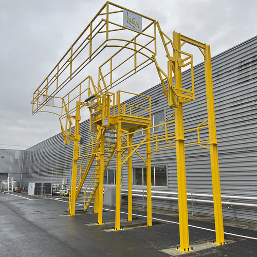 Pasarela de acceso abatible - TRIAX - para tanque / para contenedores