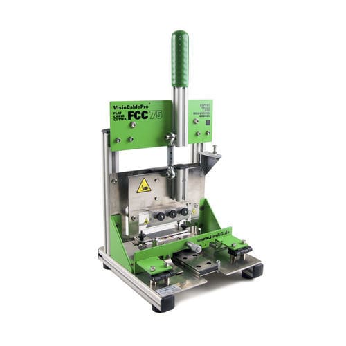 Máquina de corte de cuchilla - FCC75 - iiM GmbH - para material plástico / de tubos flexibles / de muestras