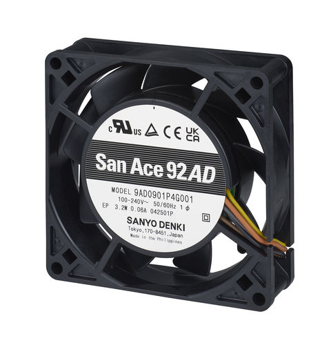 Ventilador para electrónica axial - 9AD0901 series - SANYO DENKI EUROPE - de refrigeración / 230 V CA / 110 V CA