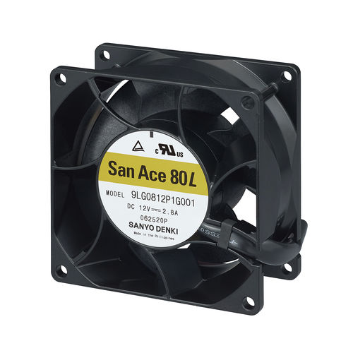 Ventilador para electrónica axial - San Ace 80L - SANYO DENKI EUROPE - de refrigeración / DC / de alta presión