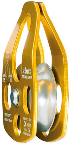 Polea de elevación de rueda libre - max. ø 13 mm | TRANSF'AIR 1 - Beal Pro - para cable / de acero inoxidable