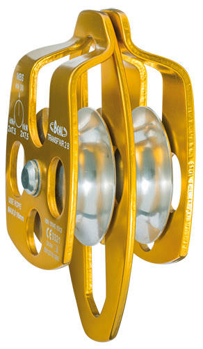 Polea de elevación de rueda libre - max. ø 16 mm | TRANSF'AIR 2 - Beal Pro - para cable / de acero inoxidable