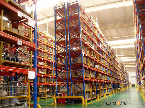 Sistema de estanterías para depósito de almacenamiento - ISO9001, ISO14001 | UN-PR1023 - Nanjing fuyuan technology co.,ltd - para la industria agroalimentaria / ajustable / para cargas pesadas