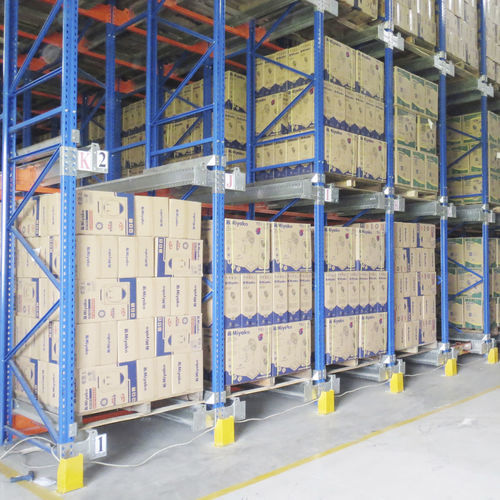 Sistema de estanterías por acumulación - ISO9001,ISO14001 - Nanjing fuyuan technology co.,ltd - para depósito de almacenamiento / con tablas / de acero