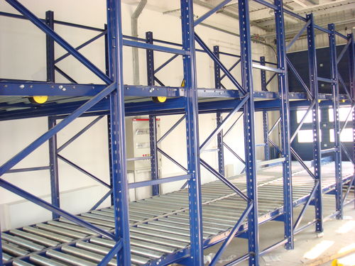 Sistema de estanterías dinámico - ISO9001, ISO14001 | UN-PS0802 - Nanjing fuyuan technology co.,ltd - para carga mediana / para carga ligera / con paleta