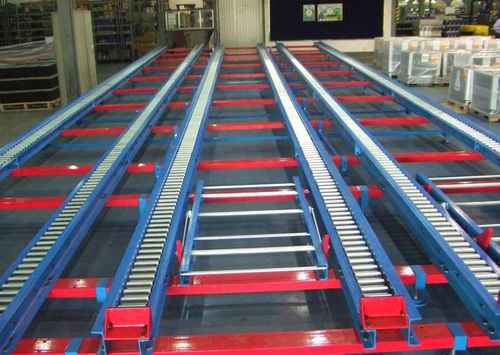 Sistema de estanterías dinámico - ISO9001, ISO14001 | UN-PS0804 - Nanjing fuyuan technology co.,ltd - con paleta