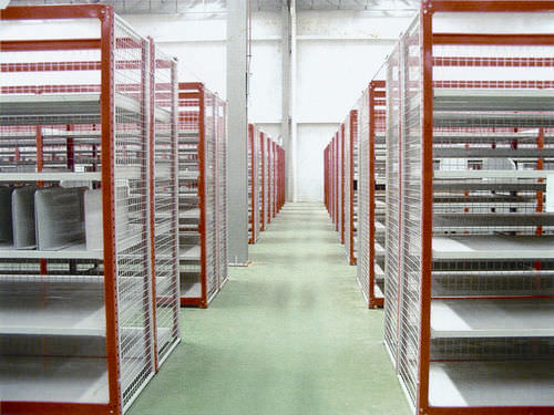 Sistema de estanterías para depósito de almacenamiento - ISO9001, ISO14001 | UN-MS0804 - Nanjing fuyuan technology co.,ltd - unilateral / para carga ligera / para carga mediana