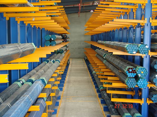 Sistema de estanterías para depósito de almacenamiento - ISO9001, ISO14001 | UN-CR0805 - Nanjing fuyuan technology co.,ltd - cantilever / para carga alargada / para carga mediana