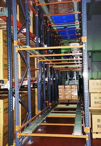 Sistema de estanterías dinámico - ISO9001, ISO14001 | UN-PS0805 - Nanjing fuyuan technology co.,ltd - para carga mediana / con paleta