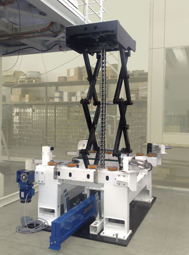 Mesa elevadora de doble tijera - SERAPID - eléctrica / mecánica / estacionaria