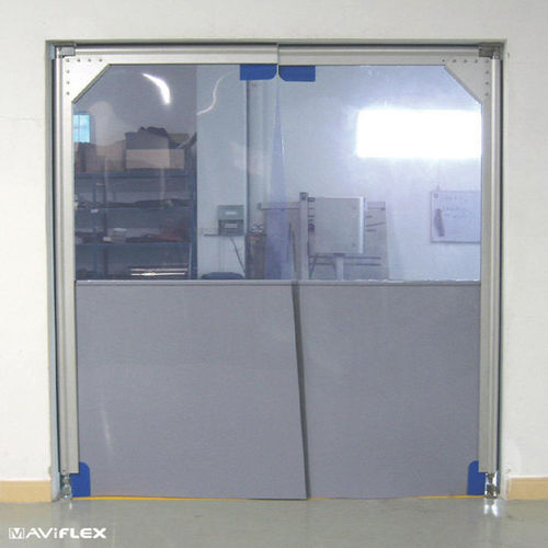 Puerta abatible - ISOPASS® - MAVIFLEX - de PVC / de polietileno / de acero inoxidable