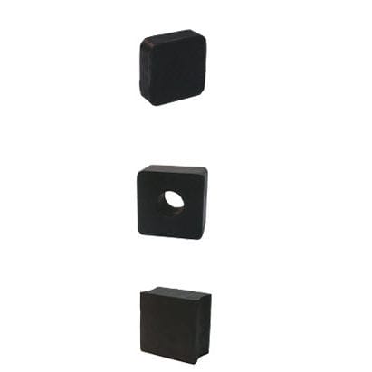 Soporte antivibratorio cuadrado - TGALF  - LESOL - de caucho / para máquina / bloque