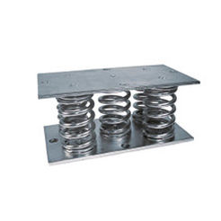Soporte antivibratorio rectangular - 5N6N9N - LESOL - de acero / para máquinas / amortiguador de muelle