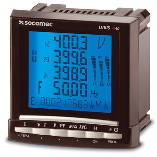 Aparato de medición digital - DIRIS A40/A41 series - SOCOMEC - multifunción / para montaje en panel