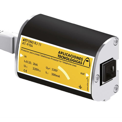 Protector de sobretensión para línea telefónica - ATFONO RJ11 - Aplicaciones Tecnológicas, S.A. - RJ11 / DC / de tiempo de respuesta rápida