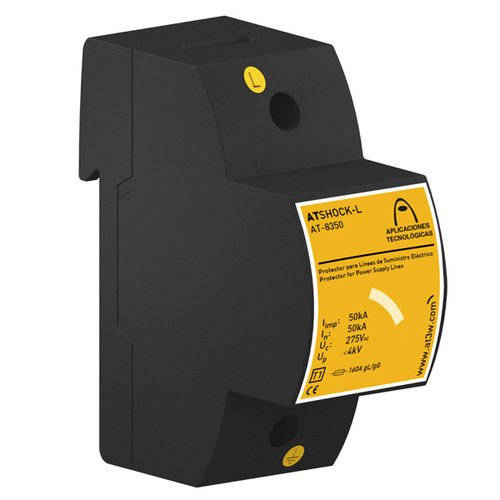 Protector de sobretensión de tipo 1 - ATSHOCK L-400 - Aplicaciones Tecnológicas, S.A. - para alimentación eléctrica / unipolar / en riel DIN
