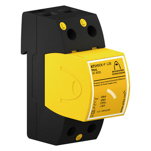 Protector de sobretensión de tipo 1 - ATSHOCK-P L30-130 - Aplicaciones Tecnológicas, S.A. - para alimentación eléctrica / unipolar / en riel DIN