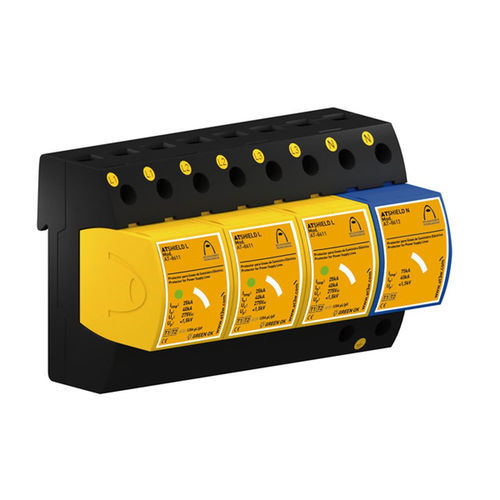 Protector de sobretensión de tipo 2 - ATSHIELD 230T - Aplicaciones Tecnológicas, S.A. - para alimentación eléctrica / compacto / 4 polos