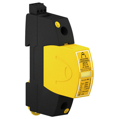 Protector de sobretensión de tipo 2 - ATSUB-PR 65-120 - Aplicaciones Tecnológicas, S.A. - para alimentación eléctrica / unipolar / en riel DIN