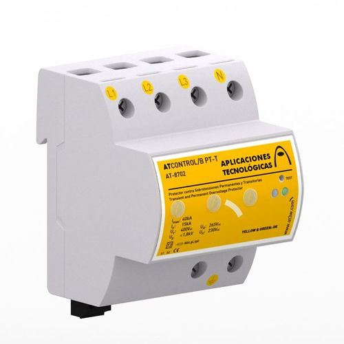 Protector de sobretensión de tipo 2 - ATCONTROL/B P-T - Aplicaciones Tecnológicas, S.A. - contra sobretensión / trifásico / en riel DIN