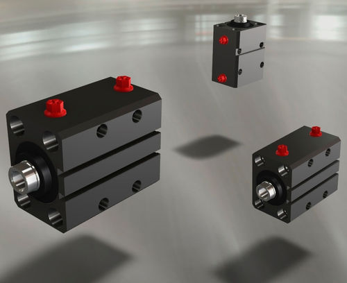 Cilindro de carrera corta - CC series - Tecnofluid Engineering SrL - hidráulico / de pistón magnético / de doble efecto