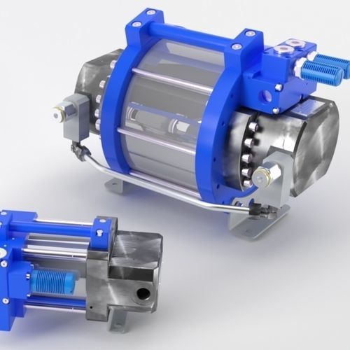 Bomba hidráulica de pistón - HP - Tecnofluid Engineering SrL - neumática / de aluminio / de acero
