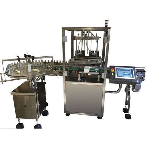 Llenadora automática - STOPPIL - de botellas / para productos fitosanitarios / para salsa