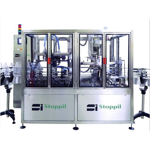 Llenadora tapadora automática - STOPPIL - de frasco / monobloque / volumétrica