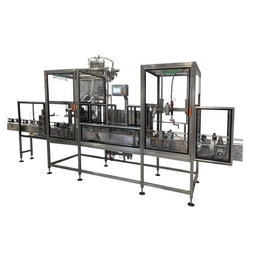 Llenadora tapadora semiautomática - STOPPIL - de frasco / lineal / industrial
