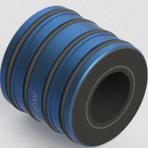 Cojinete liso radial - OAVTB100i50 - OAV Air Bearings - lineal / con cojín de aire / de aluminio