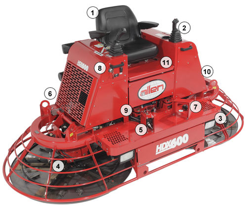 Fratasadora con operador a bordo - TR HDX 600 - Allen Engineering Corporation