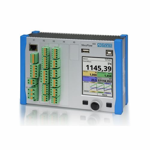 Caudalímetro de ultrasonido de tiempo de tránsito - NivuFlow 650 - NIVUS GmbH - volumétrico / para líquido / de aluminio