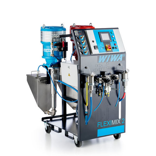 Unidad de proyección móvil - FLEXIMIX 2 HERKULES GX - WIWA - de pintura / neumática / para revestimientos
