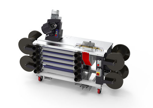 Engastadora de tubos flexibles - MOBILE WORKSHOP 1-1/4" 4WS - TECHMAFLEX - automática / con motosierra