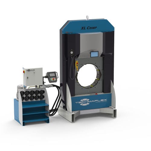 Engastadora de conectores - XL CRIMP 800-25 - TECHMAFLEX - de tubo / de racores de codo / para aislante de materiales compuestos