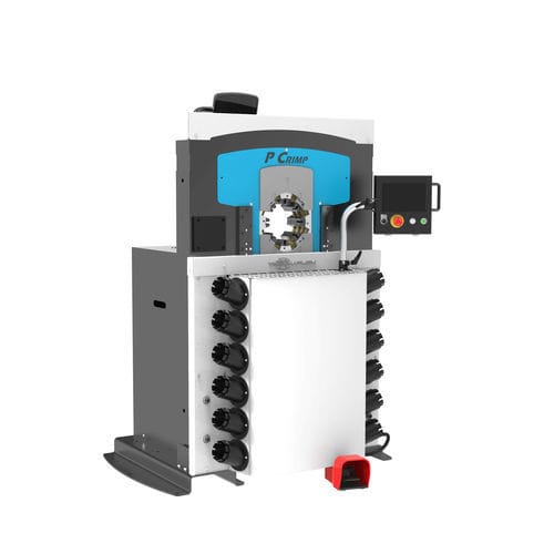 Engastadora de tubos flexibles - P CRIMP 480 - TECHMAFLEX - para tubos flexibles hidráulicos / de conectores / para tuercas