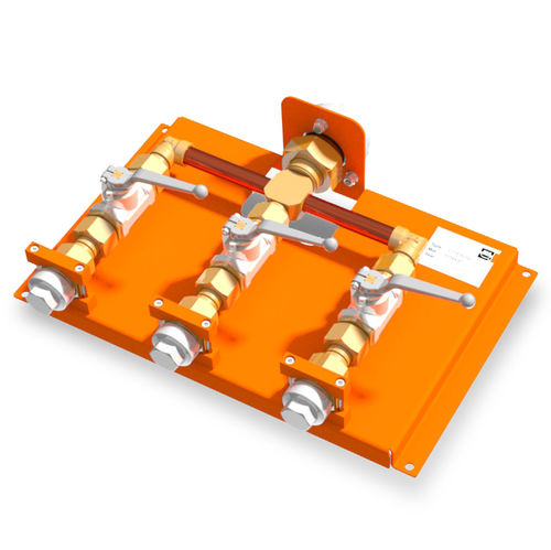Manifold de 3 vías - 3-718-R0 series - DILO Armaturen und Anlagen GmbH - para gas / de válvula