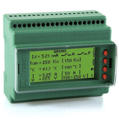 Aparato de control de aislamiento para aplicaciones médicas - SRI3/H2  - DOSSENA - para red AC / para sistema trifásico / para redes eléctricas monofásicas